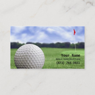Carte De Visite Instruction de golf