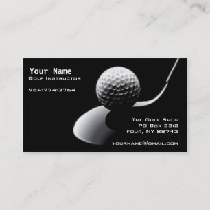 Carte De Visite Instruction de golf