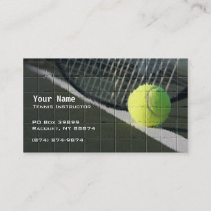 Carte De Visite Instruction de tennis