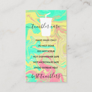 Carte De Visite Instructions de soin pour la tondeuse liquide