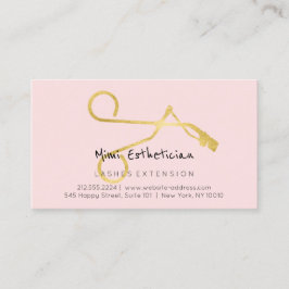 Carte De Visite Instructions de soins postérieurs Courbe de Lash O