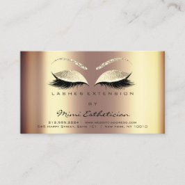 Carte De Visite Instructions de soins postérieurs Lashes Extension