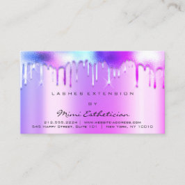 Carte De Visite Instructions de soins postérieurs Lashes Pink Driv