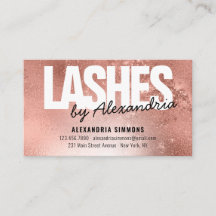 Instructions de soins postérieurs Lashes Rose Gold
