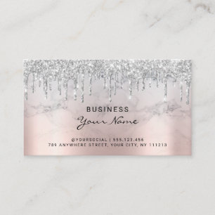 Carte De Visite Instructions de soins postérieurs Parties scintill