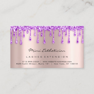 Carte De Visite Instructions de suivi Lash Rose Déchets maquillage
