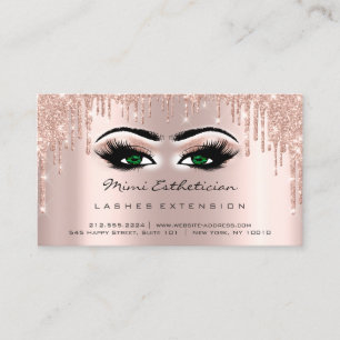 Carte De Visite Instructions de suivi Lash Rose Drivers Green Eyes