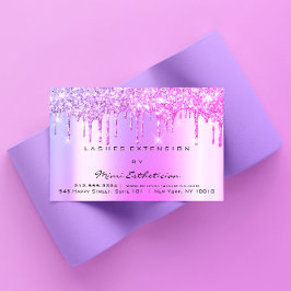 Carte De Visite Instructions de suivi Lashes Pink Drives Spark