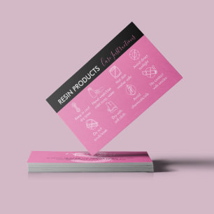 Carte De Visite Instructions d'entretien des produits en résine no