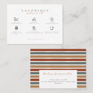 Carte De Visite Instructions pour la bijouterie   ABSTRAIT   Paste