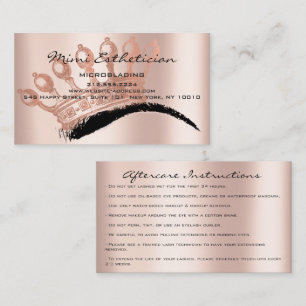Carte De Visite Instructions pour les soins postérieurs Brosses Co