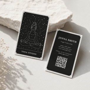 Carte De Visite Instructrice de yoga de méditation céleste mystiqu