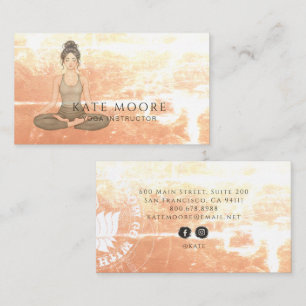 Carte De Visite Instructrice de Yoga Terreux