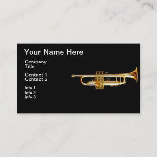 Carte De Visite Instrument de musique de vent de klaxon en laiton