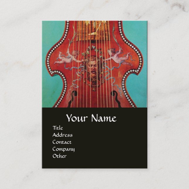 Carte De Visite INSTRUMENTS DE MUSIQUE ANTIQUE, LIRA DA GAMBA Musi (Devant)