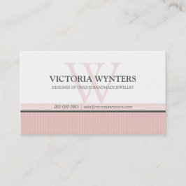 CARTE DE VISITE intelligent moderne monogramme ros