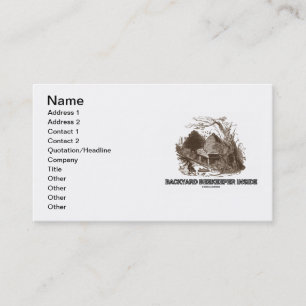 Carte De Visite Intérieur d'apiculteur de jardin (ruche dans le