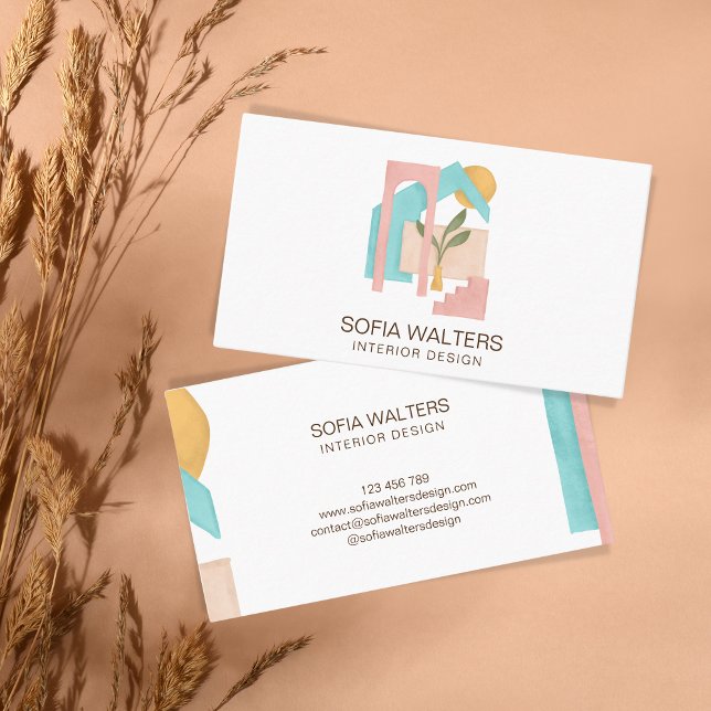 Carte De Visite intérieur design maison mise en scène immobilier h (Créateur téléchargé)