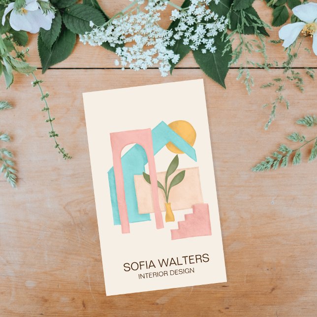 Carte De Visite intérieur design maison mise en scène immobilier h (Créateur téléchargé)