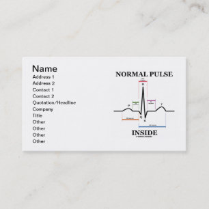 Carte De Visite Intérieur normal d'impulsion (électrocardiogramm