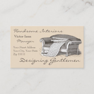 Carte De Visite Intérieurs victoriens pour décorateur design
