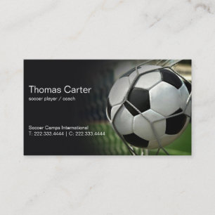 Carte De Visite International de camp du football d'entraîneur de