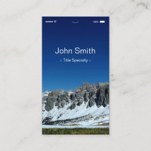 Carte De Visite iPhone iOS Personnalisable Style d'interface utili