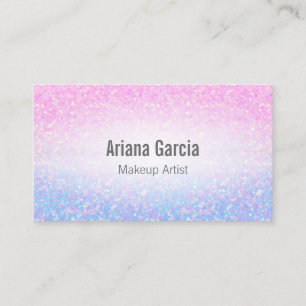 Carte de visite iridescent de parties
