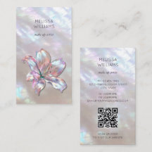 Iridescent Holographic Lily Qr Code