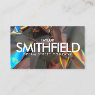 Carte De Visite Iridescente de l'holographe moderne