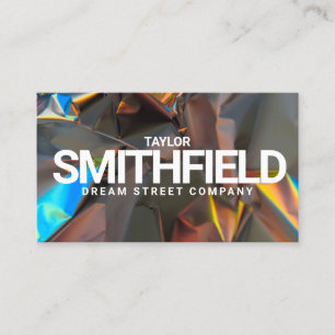 Carte De Visite Iridescente de l'holographe moderne