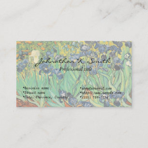 Carte De Visite Irises par Van Gogh