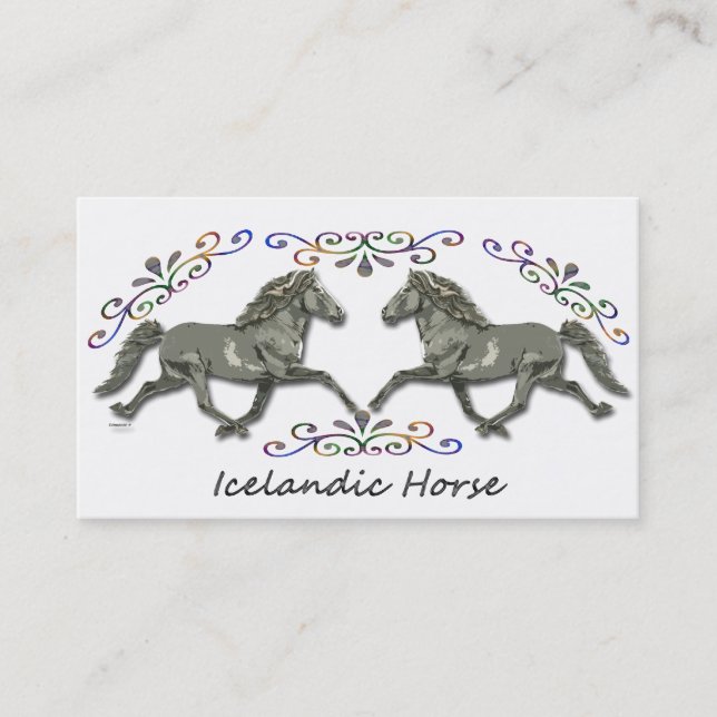 Carte De Visite Islandais vintage (Devant)