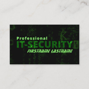 Carte De Visite IT-Sécurité cybersécurité expert en cybersécurité