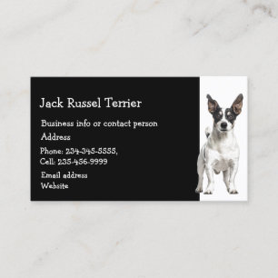 Carte De Visite Jack Russel Terrier Dresseur de chiens Sitter d'an