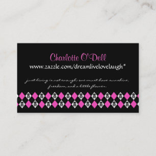 Carte De Visite Jacquard de crâne ; vente de site Web