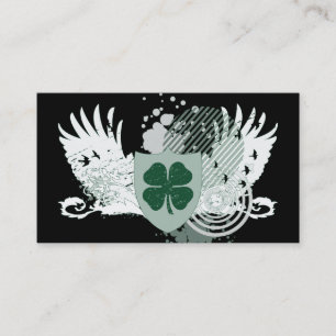 Carte De Visite Jacquard de haute fidélité de trèfle