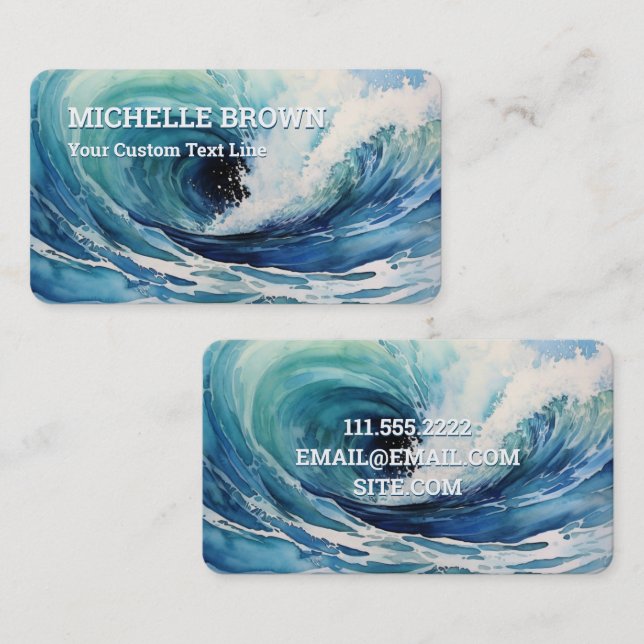 Carte De Visite Jacuzzi (Devant / Derrière)