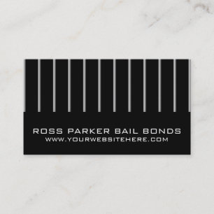 Carte De Visite Jail Bail Bonds Company