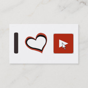 CARTE DE VISITE J'AIME DES SYMBOLES DE YOUTUBE