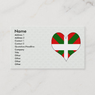 Carte De Visite J'aime le basque
