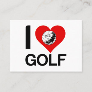 CARTE DE VISITE J'AIME LE GOLF