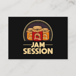 Carte De Visite Jam Session Music Pun Jelly Lover