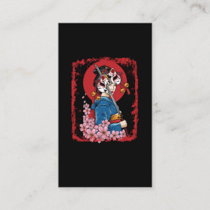Carte De Visite Japonais Geisha Masque épée Japon
