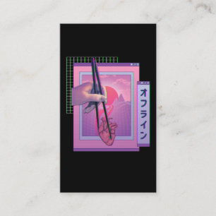 Carte De Visite Japonais Hors Ligne Vaporwave Esthétique Triste C