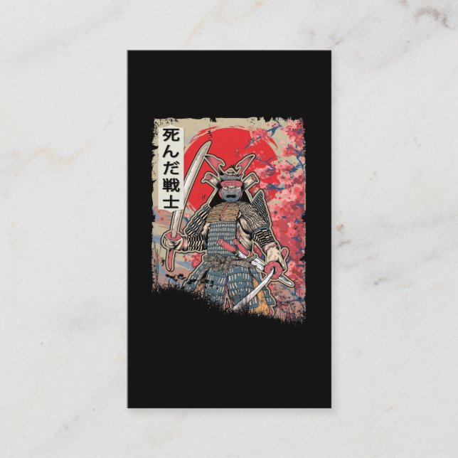 Carte De Visite Japonais Samurai Guerrier Japon Swordsman mort (Devant)