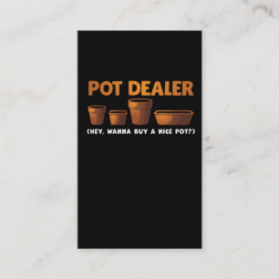 Carte De Visite Jardin amusant de jardinage Joke Pot Dealer Plan J