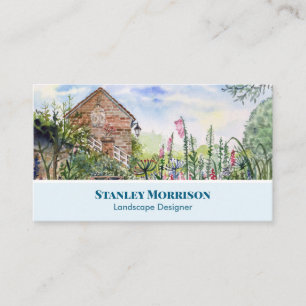 Carte De Visite Jardin anglais de fleurs sauvages d'été à York