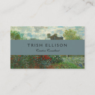 Carte De Visite Jardin d'artiste de Monet à Argenteuil Peinture