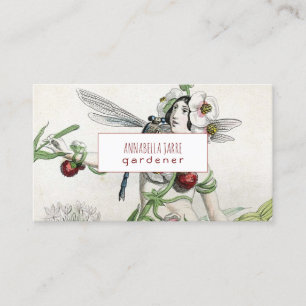 Carte De Visite Jardin de Whimsical Le délice floral du paysagiste